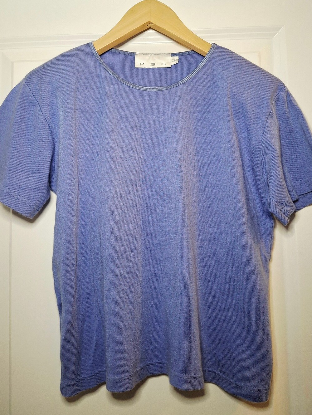 Vintage 80s Cotton Blend Short Sleeve Top Made in Korea (XS)